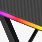 Huzaro HERO 2.5 gamer asztal, fekete RGB, 120 x 60 cm