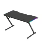 Huzaro HERO 2.5 gamer asztal, fekete RGB, 120 x 60 cm