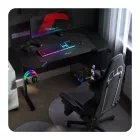 Huzaro HERO 2.6 állítható magasságú gamer asztal, fekete, 120 x 60 cm