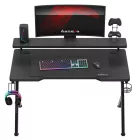 Huzaro HERO 5.0 gamer asztal, fekete, 120 x 60 cm