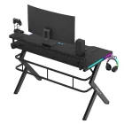 Huzaro HERO 5.0 gamer asztal, RGB, 120 x 60 cm