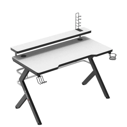 Huzaro HERO 5.0 gamer asztal, fehér, 120 x 60 cm