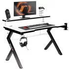 Huzaro HERO 5.0 gamer asztal, fehér, 120 x 60 cm