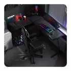 Huzaro HERO 6.0 sarok gamer asztal, 147 x 112 cm, fekete, RGB