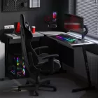 Huzaro HERO 6.0 sarok gamer asztal, 147 x 112 cm, fehér