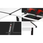 Huzaro HERO 6.0 sarok gamer asztal, 147 x 112 cm, fehér