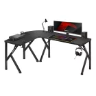 Huzaro HERO 6.3 sarok gamer asztal, 154 x 117 cm