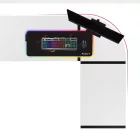 Huzaro HERO 6.3 sarok gamer asztal, 154 x 117 cm, fehér