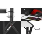 Huzaro HERO 6.3 sarok gamer asztal, 154 x 117 cm, fehér