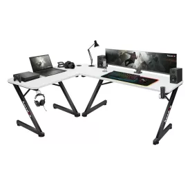 Huzaro HERO 7.0 sarok gamer asztal, 154 x 117 cm, fehér