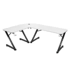 Huzaro HERO 7.0 sarok gamer asztal, 154 x 117 cm, fehér
