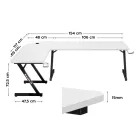 Huzaro HERO 7.0 sarok gamer asztal, 154 x 117 cm, fehér