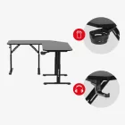 Huzaro HERO 7.3 sarok gamer asztal, 140 cm x 80 cm