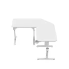 Huzaro HERO 7.3 sarok gamer asztal, 140 cm x 80 cm, fehér