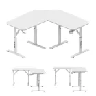 Huzaro HERO 7.3 sarok gamer asztal, 140 cm x 80 cm, fehér