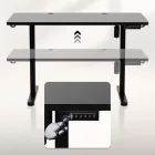 Huzaro Hero 8.1 elektromosan emelhető gamer asztal, 120 cm x 60 cm