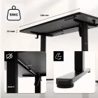 Huzaro Hero 8.1 elektromosan emelhető gamer asztal, 120 cm x 60 cm
