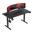 Huzaro Hero 8.7 RGB elektromosan emelhető gamer asztal, 140 x 70 cm