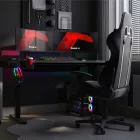 Huzaro Hero 8.7 RGB elektromosan emelhető gamer asztal, 140 x 70 cm