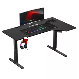   Huzaro Hero 9.1 elektromosan emelhető gamer asztal, 145 cm x 60 cm