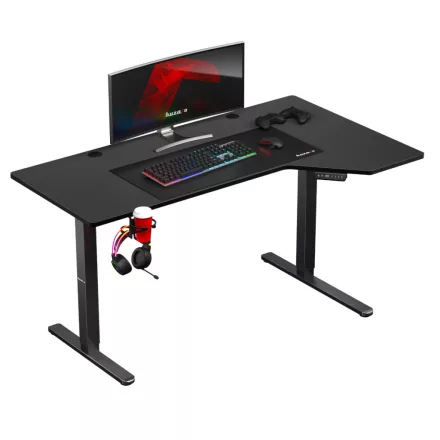 Huzaro Hero 9.1 elektromosan emelhető gamer asztal, 145 cm x 60 cm