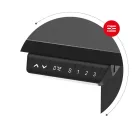 Huzaro Hero 9.5 elektromosan emelhető sarok gamer asztal, 160 cm x 140 cm