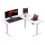 Huzaro Hero 9.5 elektromosan emelhető sarok gamer asztal, 160 cm x 140 cm, fehér