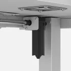 Huzaro Hero 9.5 elektromosan emelhető sarok gamer asztal, 160 cm x 140 cm, fehér