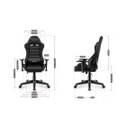 Huzaro Ranger 6.0 gyermek gamer szék, fekete