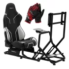 Huzaro Speed 6.0 Sim Racing Cockpit – Komplett versenyszimulátor váz üléssel, monitorállvánnyal és váltótartóval