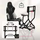 Huzaro Speed 6.0 Sim Racing Cockpit – Komplett versenyszimulátor váz üléssel, monitorállvánnyal és váltótartóval