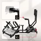 Huzaro Speed 6.0 Sim Racing Cockpit – Komplett versenyszimulátor váz üléssel, monitorállvánnyal és váltótartóval
