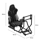 Huzaro Speed 6.0 Sim Racing Cockpit – Komplett versenyszimulátor váz üléssel, monitorállvánnyal és váltótartóval
