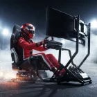 Huzaro Speed 6.0 Sim Racing Cockpit – Komplett versenyszimulátor váz üléssel, monitorállvánnyal és váltótartóval
