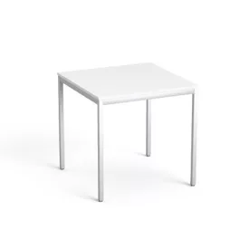   MAYAH általános asztal fémlábbal, 75x75 cm, MAYAH "Freedom SV-37", fehér