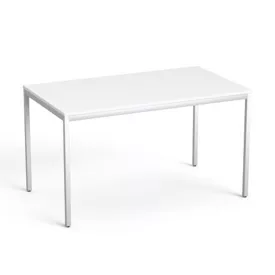   MAYAH általános asztal fémlábbal, 75x130 cm, "Freedom SV-38", fehér