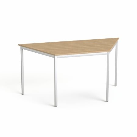 MAYAH Általános asztal fémlábbal, trapéz alakú, 75x150/75 cm, MAYAH "Freedom SV-41", kőris