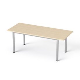 MAYAH Tárgyalóasztal, szürke fémlábbal, 80x190 cm, MAYAH "Freedom SV-42" juhar   MAYAH Tárgyalóasztal, szürke fémlábbal, 80x190 cm, MAYAH "Freedom SV-42" juhar