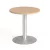 MAYAH tárgyalóasztal, kör, szürke fémlábbal, O 60 cm, "Freedom SV-57", tölgy