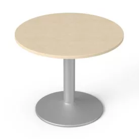   MAYAH tárgyalóasztal, kör, szürke fémlábbal, O 90 cm, Freedom SV-58", juhar