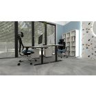 MAYAH Állítható magasságú íróasztal, 140x80 cm, "Freedom SV-302", fehér