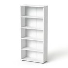 MAYAH Szekrény, 5 rendező magas, nyitott, polcos, "Freedom SV-02", fehér