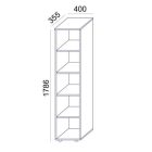 MAYAH Szekrény,  5 rendező magas, nyitott, polcos, keskeny  MAYAH "Freedom SV-03", juhar