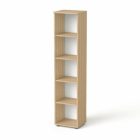 MAYAH Szekrény,  5 rendező magas, nyitott, polcos, keskeny  MAYAH "Freedom SV-03", kőris
