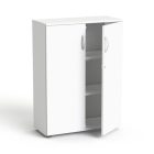 MAYAH Szekrény, 3 rendező magas, kétajtós, polcokkal, "Freedom SV-06", fehér