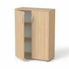 MAYAH szekrény,  3 rendező magas, kétajtós, polcokkal, "Freedom SV-06", kőris