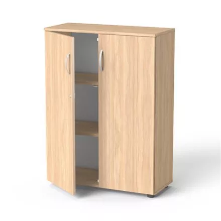 MAYAH szekrény,  3 rendező magas, kétajtós, polcokkal, "Freedom SV-06", tölgy