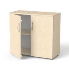 MAYAH Szekrény,  2 rendező magas, kétajtós, polcokkal,  "Freedom SV-10", juhar