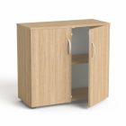 MAYAH Szekrény,  2 rendező magas, kétajtós, polcokkal,  "Freedom SV-10", tölgy