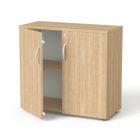 MAYAH Szekrény,  2 rendező magas, kétajtós, polcokkal,  "Freedom SV-10", tölgy